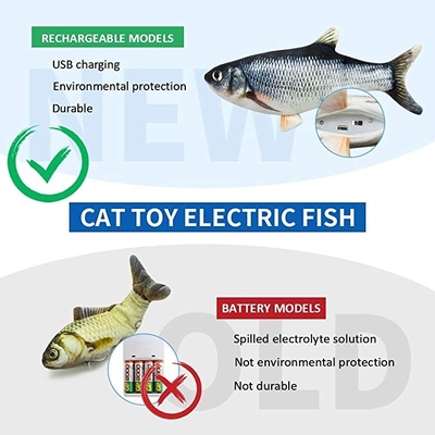 Dancing Fish Cat Toy Catnip Imitation For Pet Cat Laser Pointer