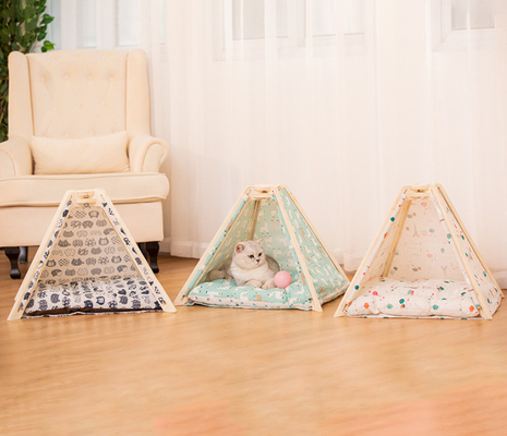 Cat Teepee Tent Teepee House Fold Away Pet Tent Furniture Cat Bed