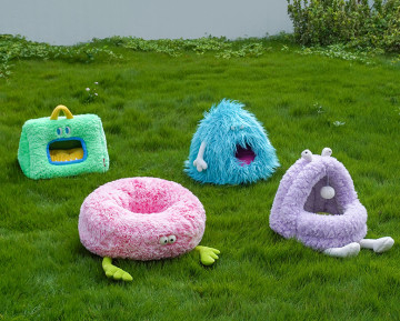 Cat Fluffy Bed With Removable Washable Cushioned Pillow