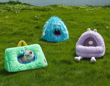 Cat Fluffy Bed With Removable Washable Cushioned Pillow