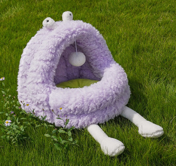 Cat Fluffy Bed With Removable Washable Cushioned Pillow