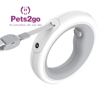 138X30mm Polyester Webbing Hands Free Retractable Dog Leash