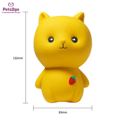 Interactive 112x74mm Latex Cat Playing Ball