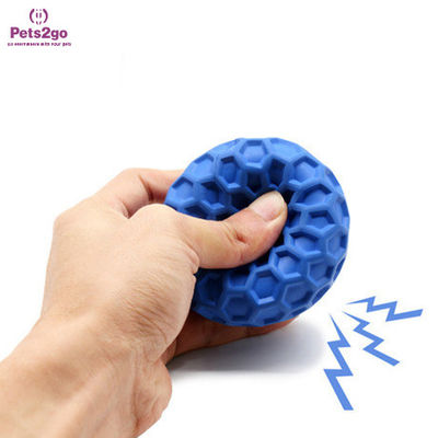 non toxic Interactive Rubber 86mm Dog Play Ball