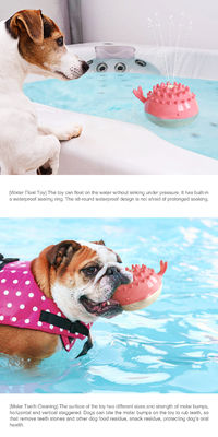 Vocalize Rubber Dog Water Spray Toy For Swimming