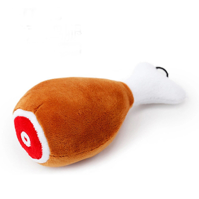 Bite Resistant Drumstick Dog Toy Sound Plush Toy Teddy Toy