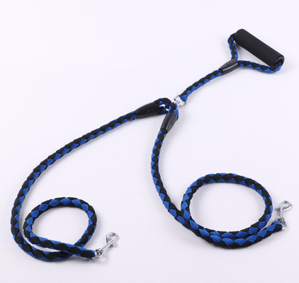 Double Heavy Duty Retractable Dog Leash For 2 Dogs Nylon Tape