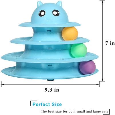 Cat Best Interactive Pet 3 Level Turntable Cat Toys Balls Pet Toys