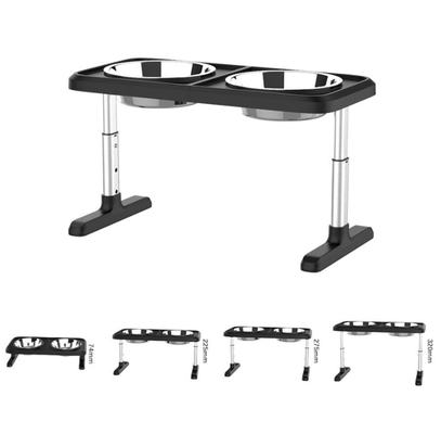 Elevated Double Raised Dog Bowls  Dog Bowl And Adjustable Food Height