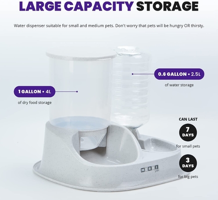 Dry Food Cat Gravity Feeder With Automatic Water Dispenser