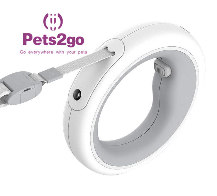 138X30mm Polyester Webbing Hands Free Retractable Dog Leash