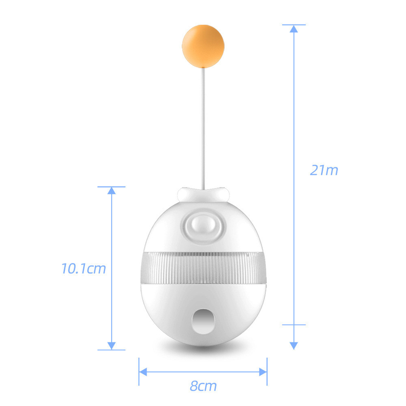 Cat Tumbler Turntable Funny Cat Stick Toy Self Hi Swing Leaky Ball Slow