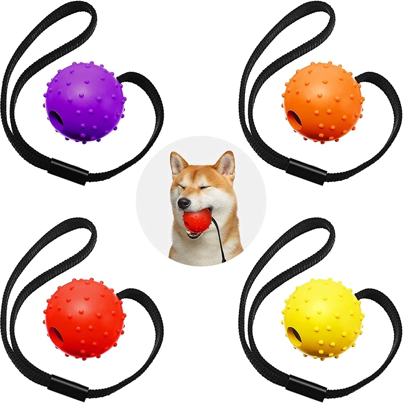 Natural Rubber Indestructible Dog Chew Toys Interactive