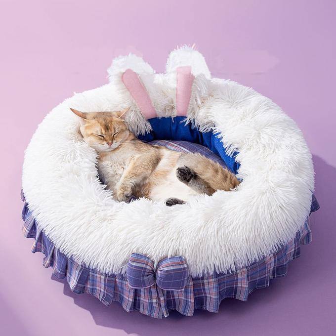 猫のための静まるベッド