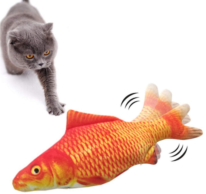 踊る魚猫のおもちゃ